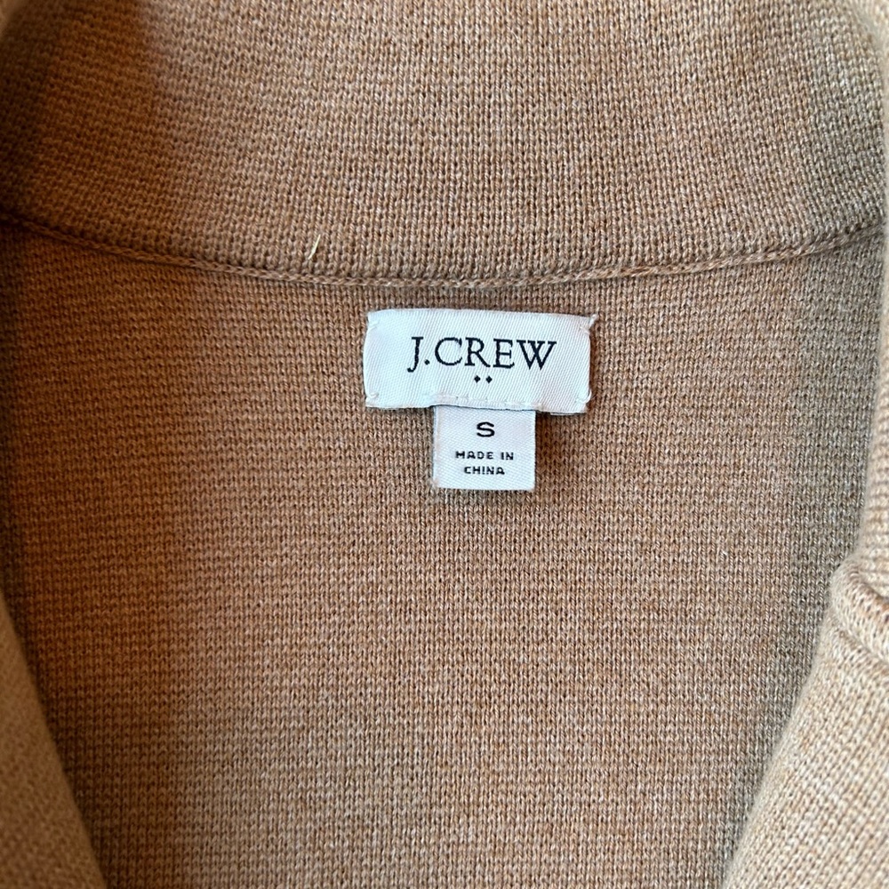 J. Crew Women’s 100% Cotton Sweater Blazer in Heather Acorn Size Small - Picture 11 of 16